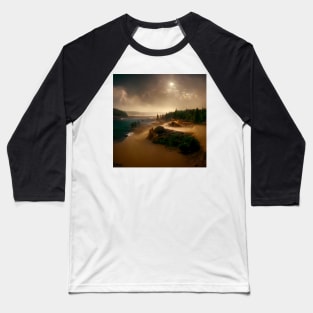 Mystical Beach #1 Baseball T-Shirt